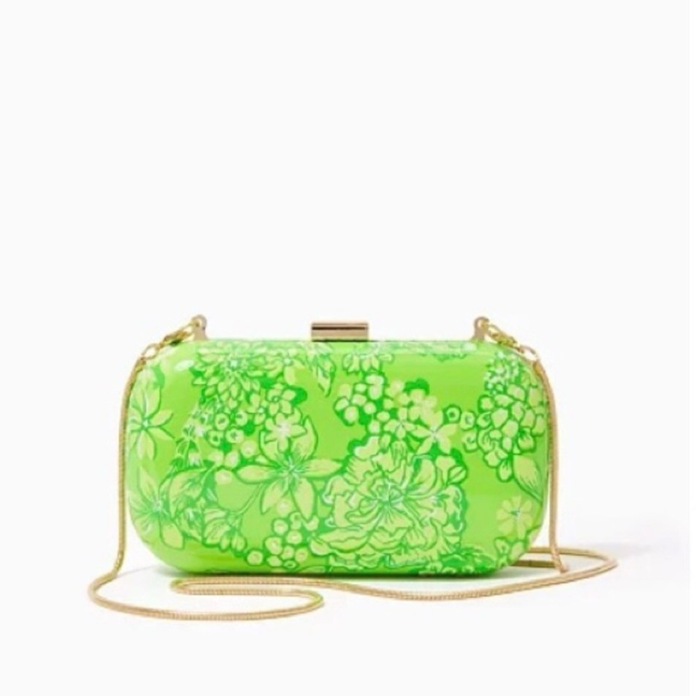 Lilly Pulitzer Limeade It’s A Spring Thing Clutch Purse NWOT